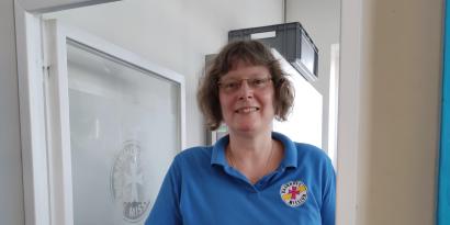 Sabine Ortloff in der Bahnhofmission