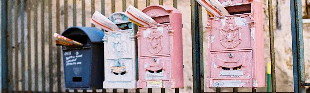 Symbolfoto Pressemitteilungen: Briefkästen