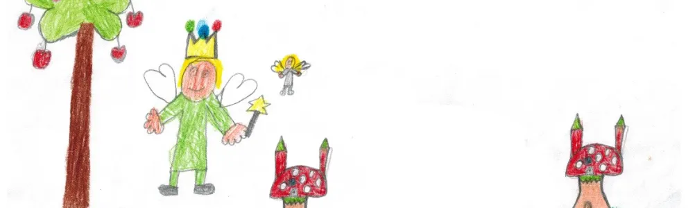 Kinderzeichnung zum Thema Märchen